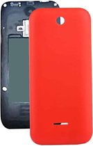 Effen kleur kunststof batterij achtercover voor Nokia 225 (rood)