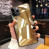 Voor iPhone 11 schokbestendige Diamond Texture TPU Jelly beschermhoes (goud)