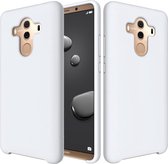 Effen kleur vloeibare siliconen dropproof beschermhoes voor Huawei Mate 10 Pro (wit)