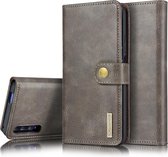 Voor Huawei Honor 9X & 9X Pro & Y9s DG.MING Crazy Horse Texture Flip afneembare magnetische lederen tas met houder & kaartsleuven & portemonnee (grijs)