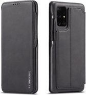 Voor Galaxy A51 / M40S LC.IMEEKE Hon Ancient Series horizontale flip lederen tas met houder en kaartsleuf (zwart)