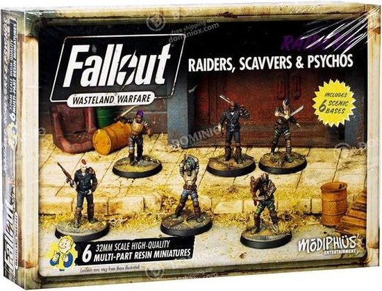 Afbeelding van het spel Fallout Wasteland Warfare Raiders, Scavvers & Psychos Fallout Minis