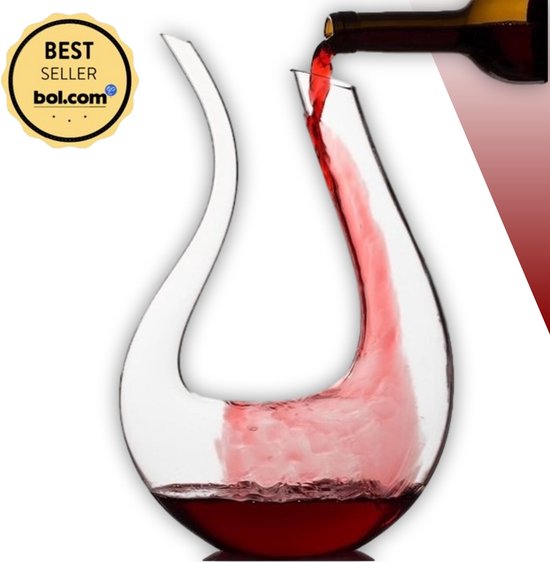 Kalksteen Mens kin Monati® wijn karaf 1.5L - Decanteer karaf - Wijn accessoires | bol.com