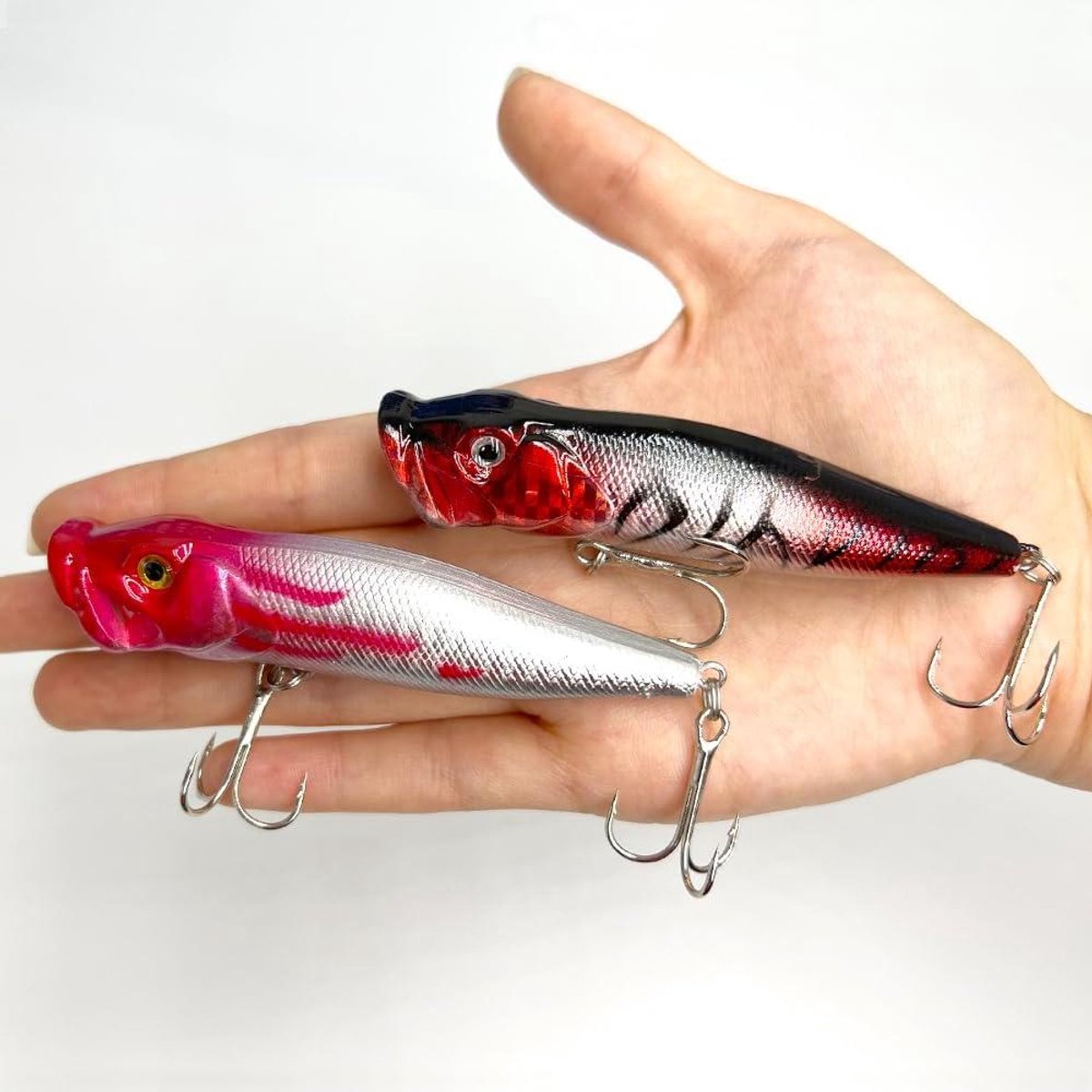 Kunststof Vis Lokaas - Crankbait Lokaas - Roofvis Vangen - Realistische Drijfwerking - 9 cm - Veelkleurig
