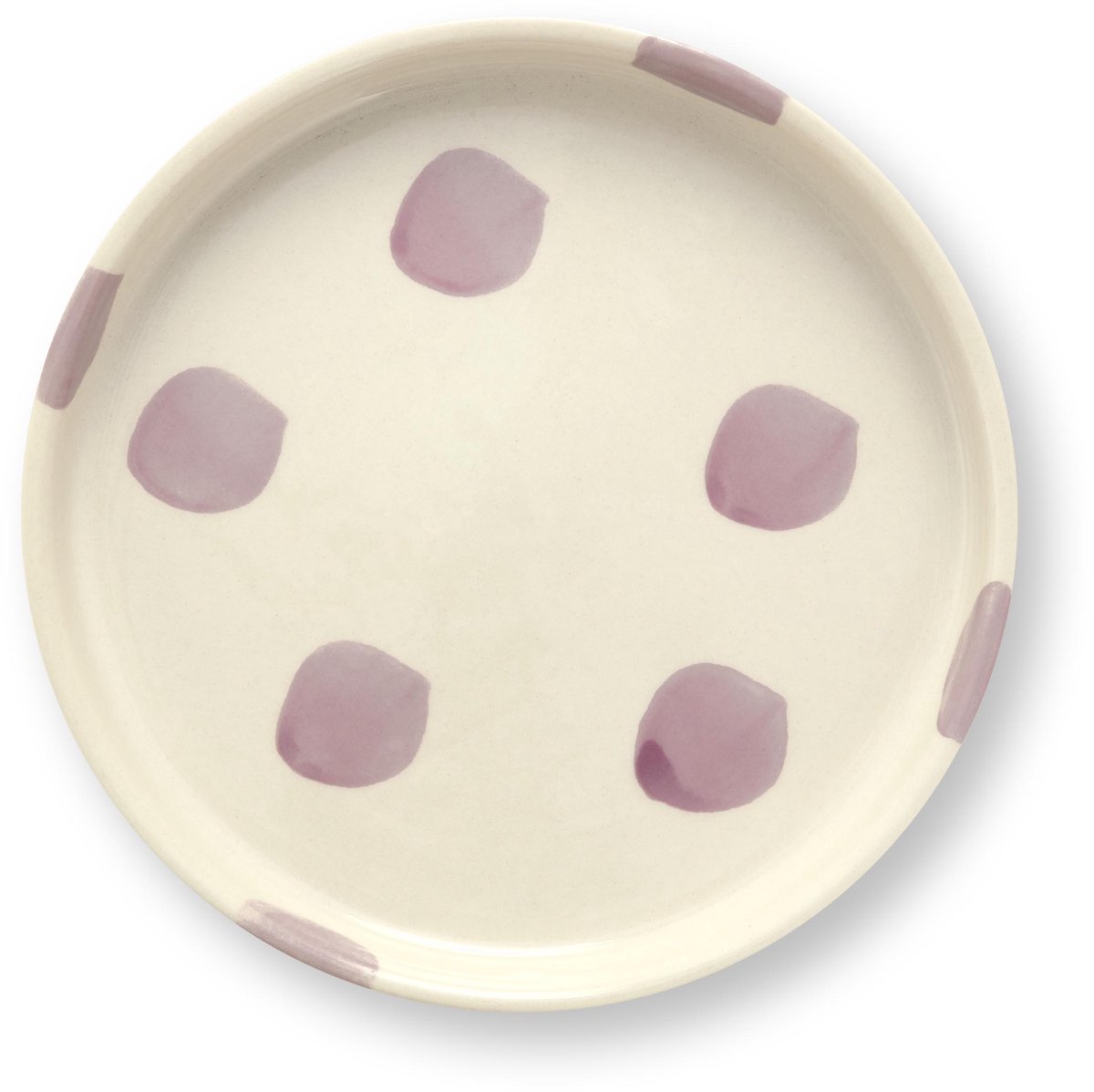 VT Wonen - Gebaksbord dots Lila - Magnetronbestendig - Vaatwasserproof