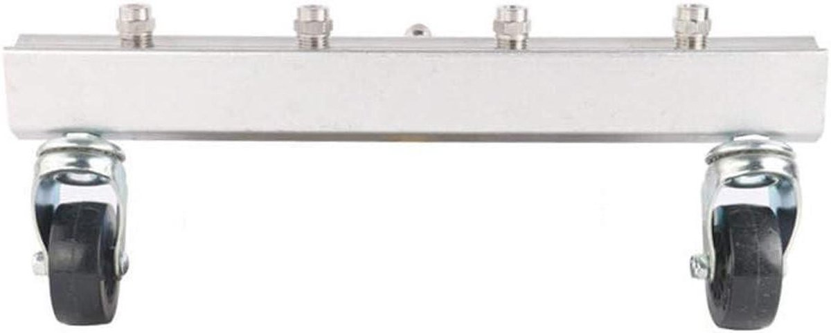 Reinigingshulp - Onderstel reiniger - Auto chassis wassen - Met 2 wielen - 35 cm lang - Zilver
