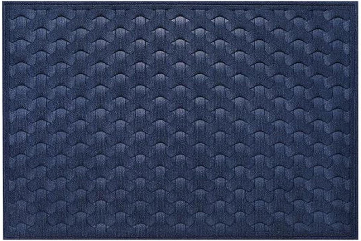 Welkomstmat - Buitendeurmat - Vuil Vangen - Hoge Waterabsorptie - 45x75cm - Blauw
