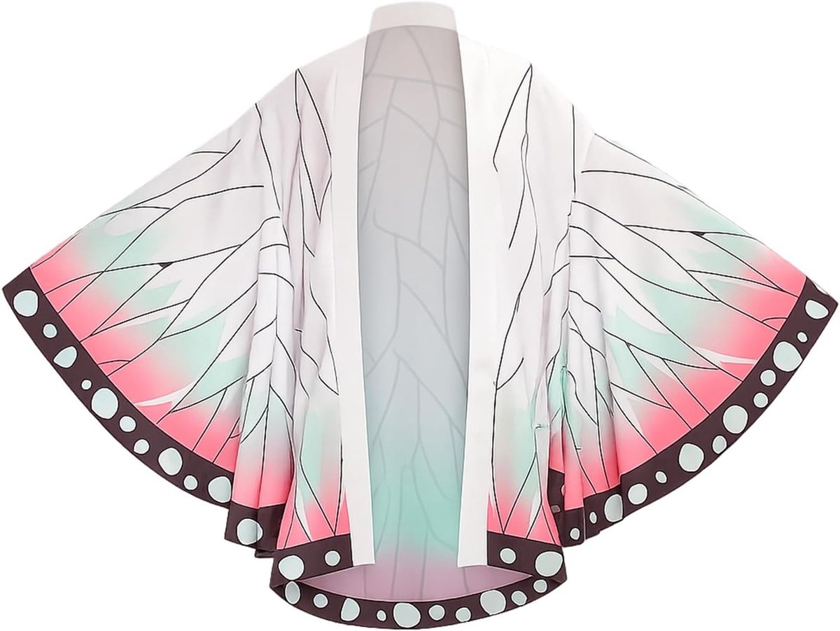 Shinobu Chocho Anime Kostuum voor Cosplay, Kimono Cape voor Halloween en Carnavalsfeest - M, Perfect voor Fans van Anime en Manga