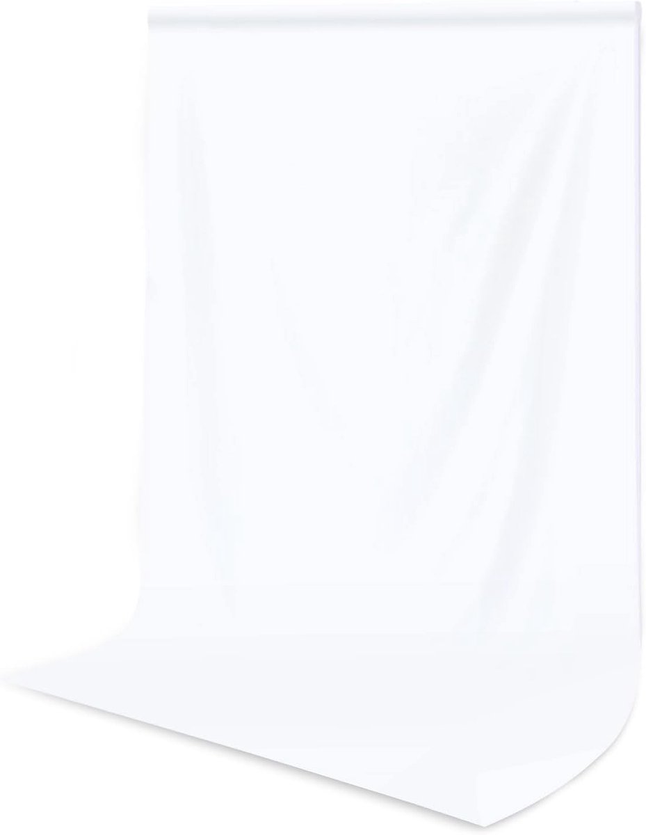 Witte Fotografie Achtergrond 2x3m Opvouwbaar en Wasbaar Polyester