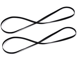 2PCS Turntable Belt Replacement Fold Length 200MM voor Retro Vinyl Record Player - Geschikt voor alle soorten Belt-Driven Turntables - Vervangingsbanden
