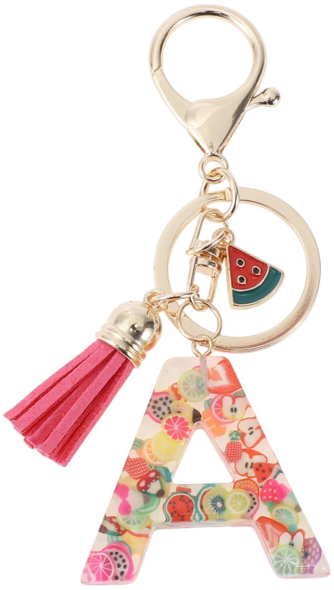 Cosensi - Dailygoods - Sleutelhanger met Initiaalletter voor Dames in Diverse Kleuren