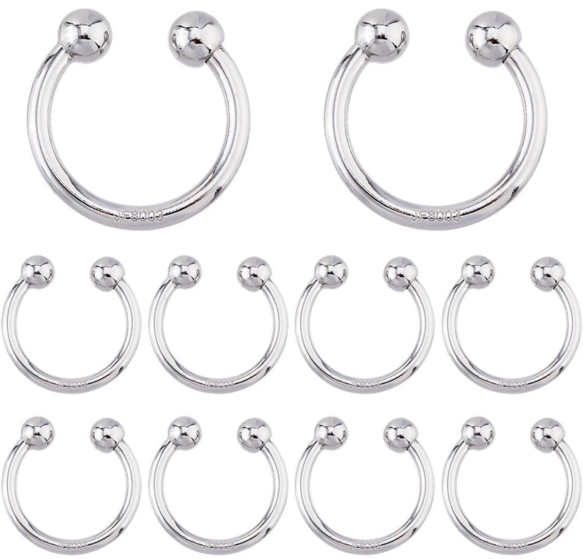 Cosensi - Dailygoods - Set van 10 U-vormige Bikiniclips voor Kledingstukken