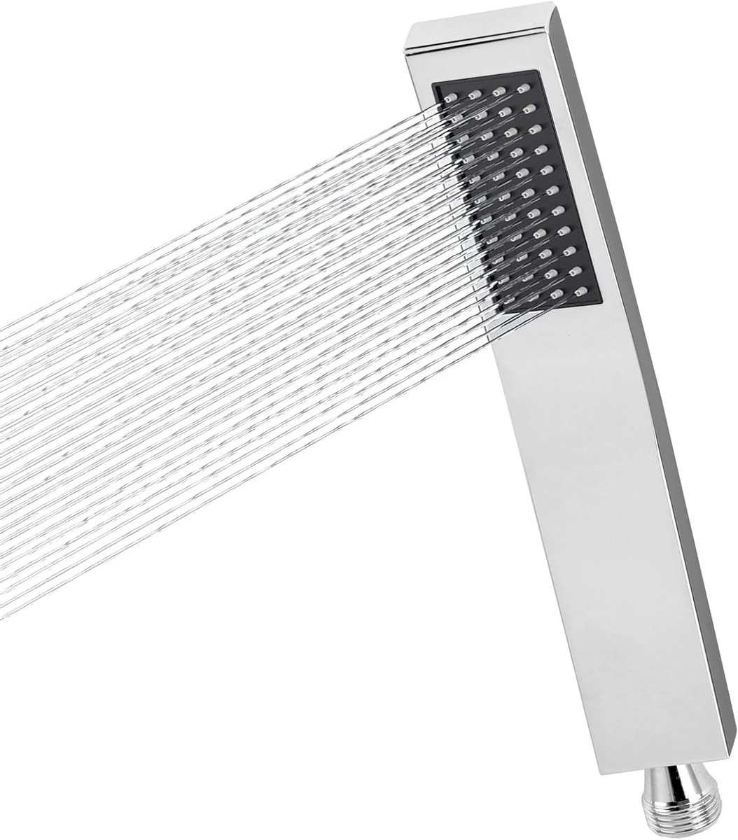 Hoogwaardige Handdouche met Hoge Waterdruk en Zelfreinigende Siliconen Spraykop, Waterbesparende Douchekop voor Badkamer en Thuisgebruik