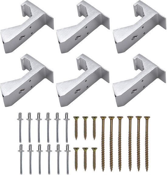 Vloer Reparatieset - Geluidsisolatie Kit - Piepende Vloeren Verhelpen - Duurzame Aluminiumlegering - Voor Dikke Ondervloeren - Grijs — afbeelding 4