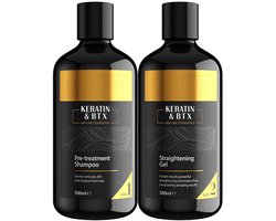 Keratine & BTX Haarherstel Set - No.1 & No.2 (2x 500ml) - Professionele Proteïne Behandeling voor Salon & Thuis