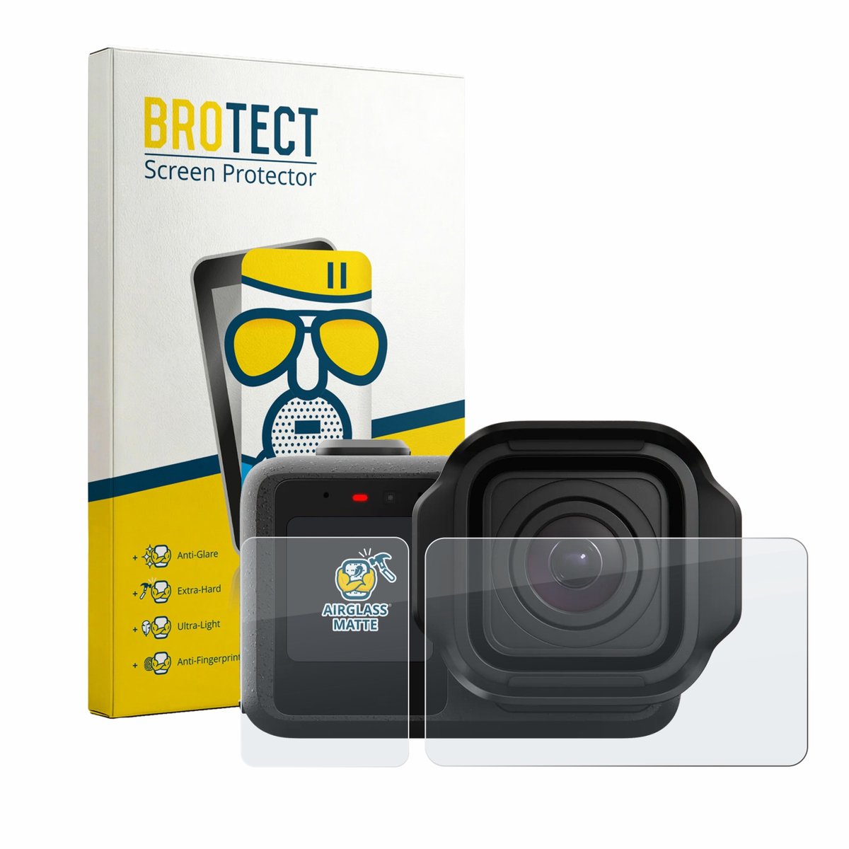 BROTECT - Screenprotector voor GoPro Mission 1 - Folie Beschermfolie Beschermglas matte