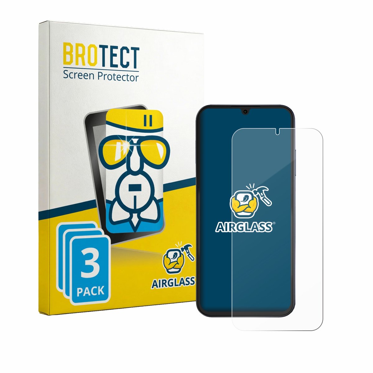 Screenprotector 3 Stuks voor Fossibot S7 Beschermglas transparant