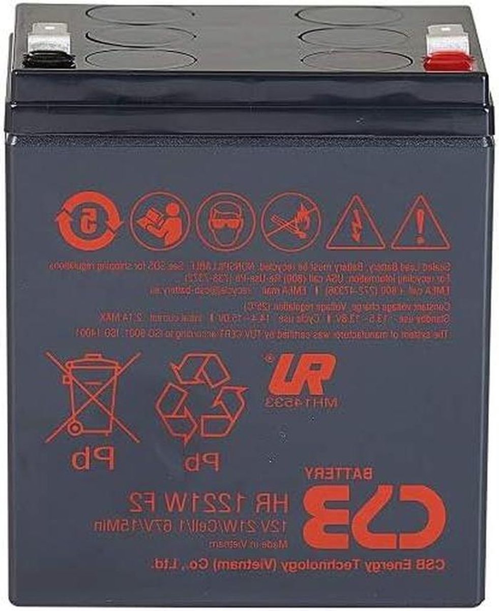 Oplaadbare Batterij - Accu VRLA - Energie Opslag - Verzegeld Loodzuur - 12 Volt - Zwart