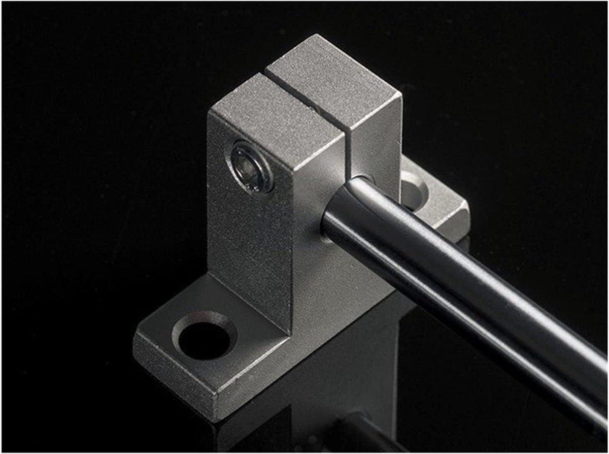 Lineaire Assteun - Rail Ondersteuning - CNC Onderdelen - Soepele Beweging - 8mm - Metaal