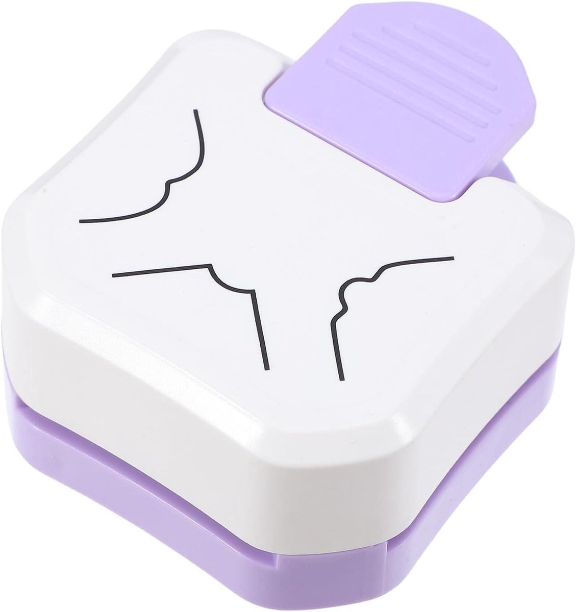 Hoeksnijder Handwerk - Papierpons Trimmer - Kaarten Maken - Compact Ontwerp - 73 cm - Paars