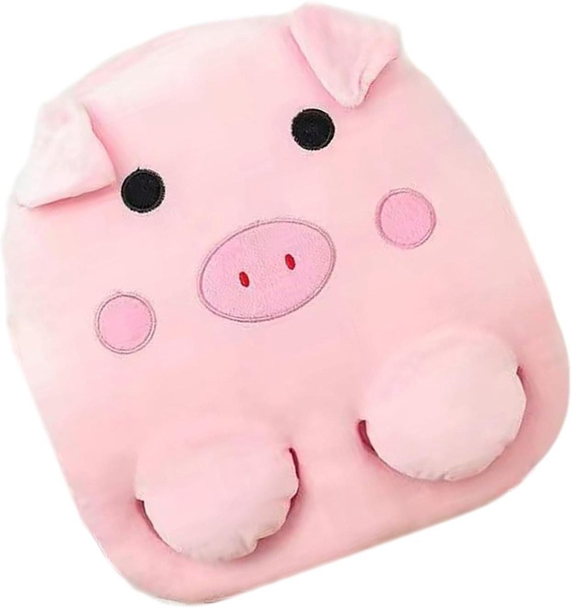 Elektrische Voetenwarmer - Pluche Kussentje - Warmte Comfort - Twee Verwarmingsgebieden - 37x32x8cm - Dierontwerp