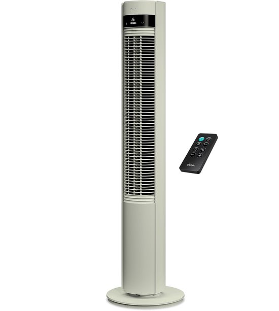 Stille torenventilator Duux Elevate, 26 snelheden, ionisator, slaapmodus, energiezuinig, afstandsbediening, stijlvol design