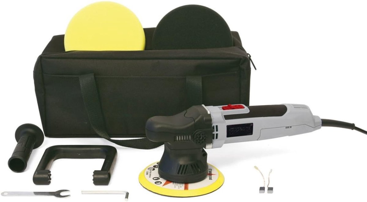 TIM® Polijstmachine Auto - Excentrische Polijstmachine - Polijstmachine - Zwart - 8cm x 32cm x 14cm