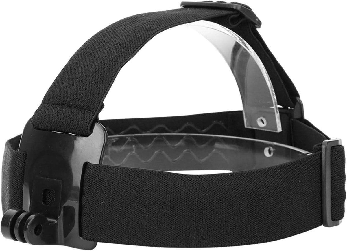 Verstelbare Hoofdband voor Actiecamera en Smartphone - Zwart Elastisch