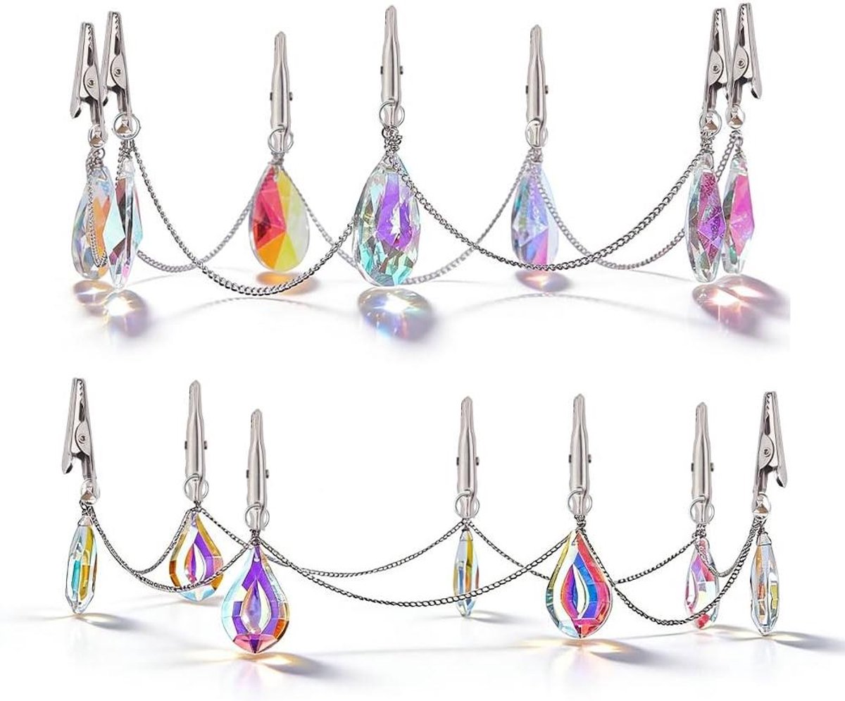 Hoed Clips - Reis Accessoires - Reizen met Hoeden - Handige Hanger - 51 cm Lengte - Kristal