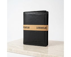 Lundholm Heren Portemonnee Zwart RFID anti skim beschermi...