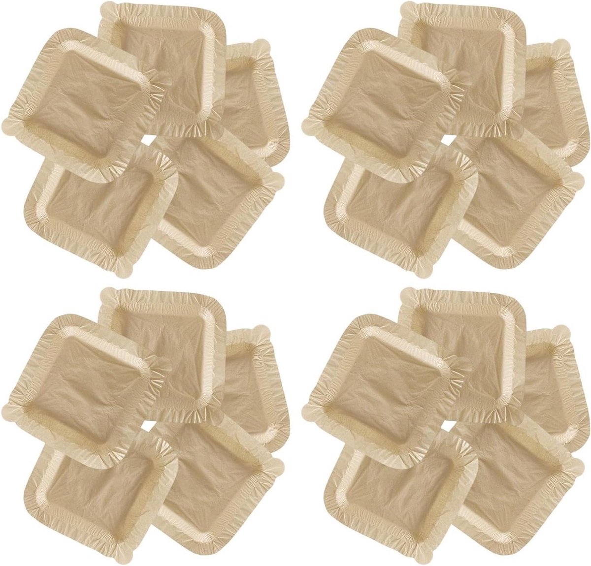 Luchtfriteuse Bakpapier - Airfryer Voeringen - Gezond Koken - Anti-olie Lekvrij - 20 Stuks - Wit