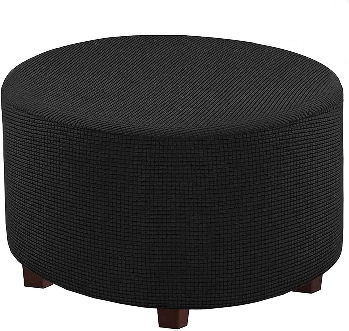 Poef Hoezen - Voetenbank Deksel - Woonkamer Decoratie - Zachte Fluweel Stof - 25-35CM - Eff een