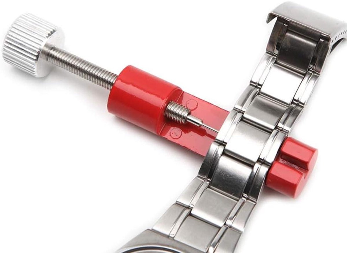 Horlogeband Versteller - Band Link Pin - Horlogeband Aanpassen - Compact Metalen Gereedschap - 6.5 cm Lengte - Blauw