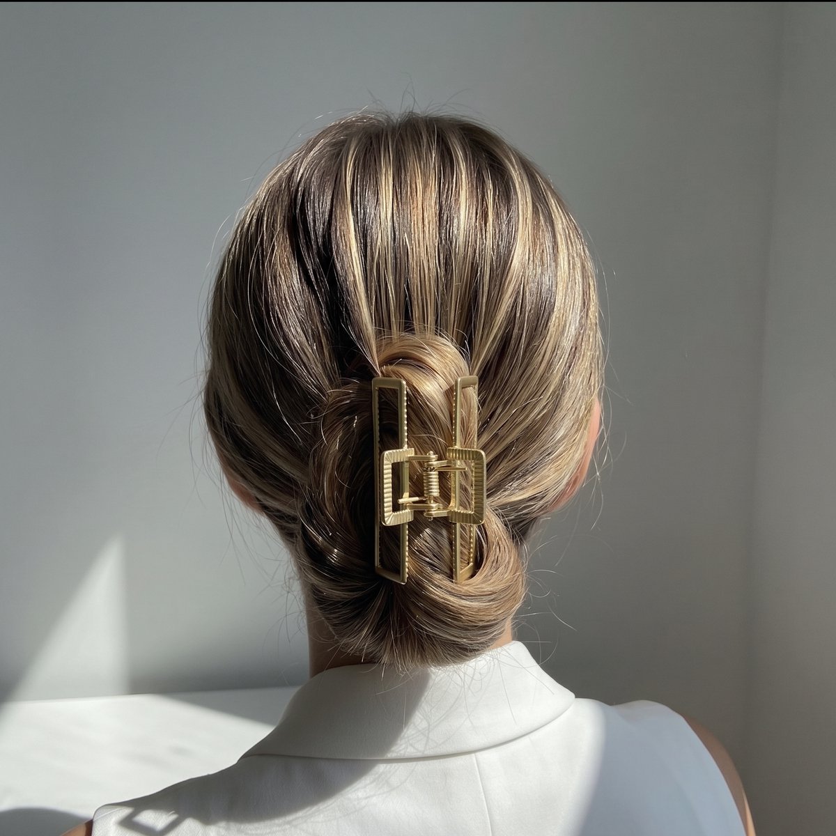 YOSMO Premium metalen haarklem Geo - Haar clip - Kleur goud