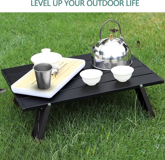 Klaptafel - klaptafel tuin - Campingtafel - campingtafel lichtgewicht - campingtafeltje inklapbaar - campingtafel opvouwbaar - Mini-klaptafel voor buiten - 39.5*28.5*13cm - voor zelfrijdende reizen - picknicken — afbeelding 5