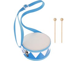 UPKOCH 1 Set Dubbelzijdige drumbeat kind Muziek- muziekinstrument Trommels trommel voor peuters Handtrommel trommel speelgoeddrums speelgoedtrommel Hout Blauw