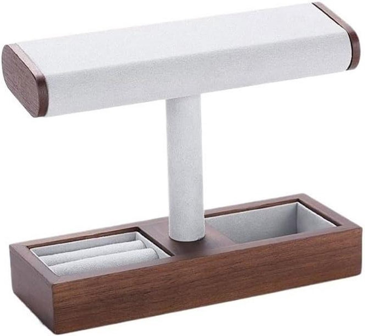 Sieradenhouder - Opbergplank Displayrek - Sieraden Presenteren - Houten Stevige Basis - Niet Vermeld - Wit