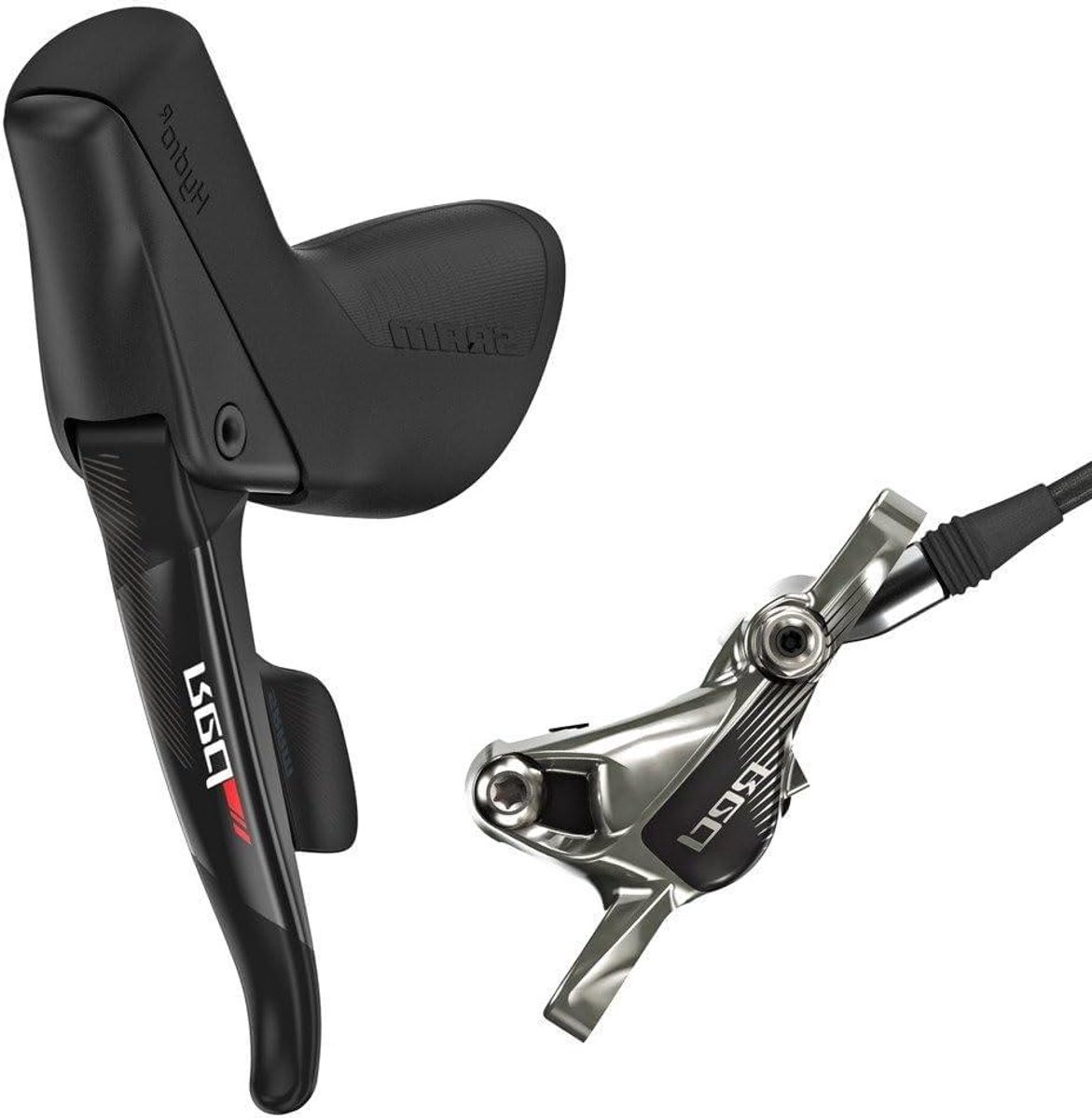 Schakelremhendel Set - Fietsonderdeel - Racefiets Gebruik - Carbon Remhendel - 950 mm - Zwart