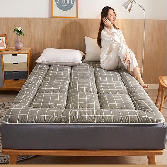 Tatami Matras - Vloermatras Dikker - Comfortabel Slapen - Ademend & Antislip - 180x200 cm - Effengekleurd — afbeelding 5