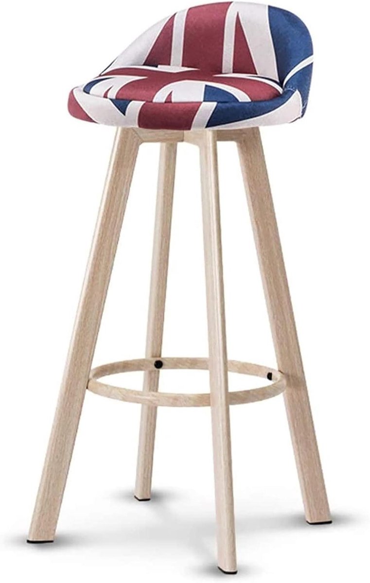 Barkruk Plastic - Kruk Krukje - Keuken Zithoek - Stabiel Metalen Frame - 83 cm - Geel
