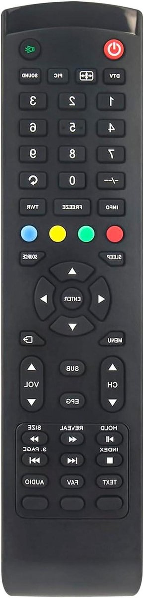 Afstandsbediening - Universele Bediening - TV Kijken - Directe Werking - 10 Meter Bereik - Zwart