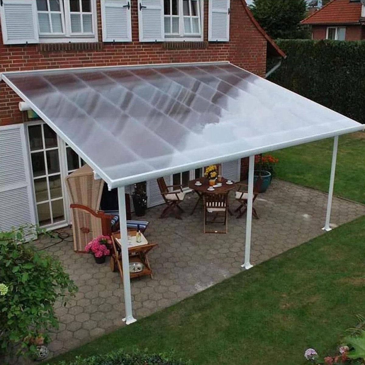 Broeikasdakplaten Polycarbonaat - Daglichtpaneel Dakbedekking - Planten Beschermen - Slagv