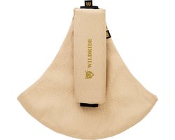 Wildride® Kinderdrager Beige - 100% Katoen - Lichtgewicht & Draagbaar - Heupdrager Voor Kinderen van 9 Maanden tot 4 Jaar - Draagzak voor Baby en Peuter - Baby Carrier - Tot 20 kg