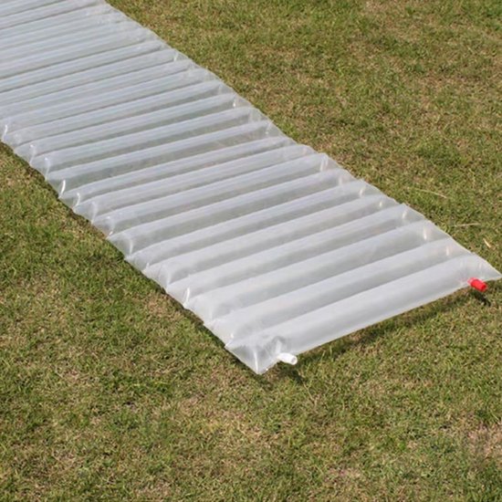 Luchtbed - Slaapmat Kampeer - Buiten Ontspannen - Zelfopblaasbaar - 200x60 cm - Transparant — afbeelding 5