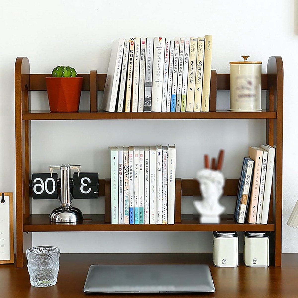 Bureau Organizer - Houten Plank - Werkplek Organiseren - Verplaatsbare Planken - 38 Inch - Bruin