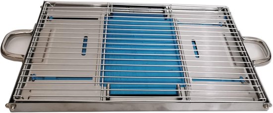 Roestvrijstalen draagbare BBQ voor kamperen opvouwbare houtskoolbarbecue outdoor herbruikbare grill met draagtas Barbecue van DETIIFRY — afbeelding 2