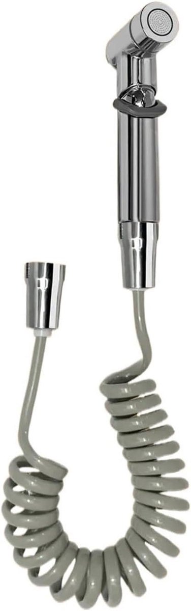 Bidet Sproeiset - Handdouche Toilet - Persoonlijke Hygiëne - Stevige Constructie - 4-in-1 - Zilver