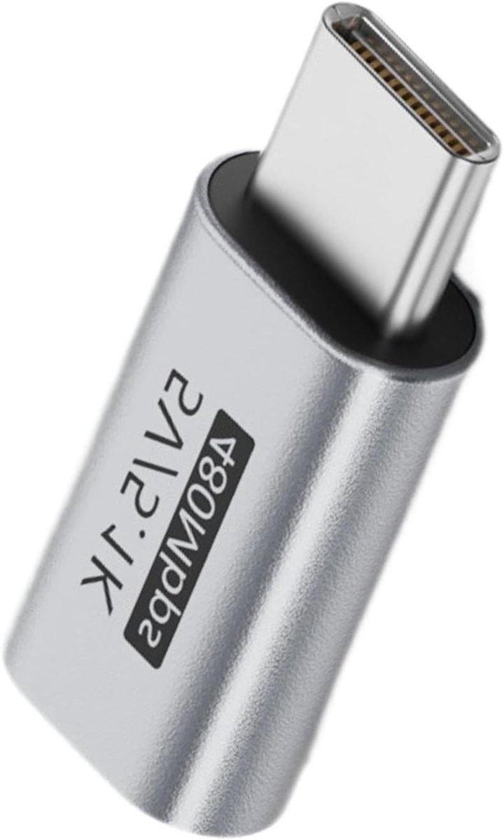 Type-C Adapter - USB Converter - Apparaat Koppelen - Aluminium Legering - 1 cm - Spacegrijs