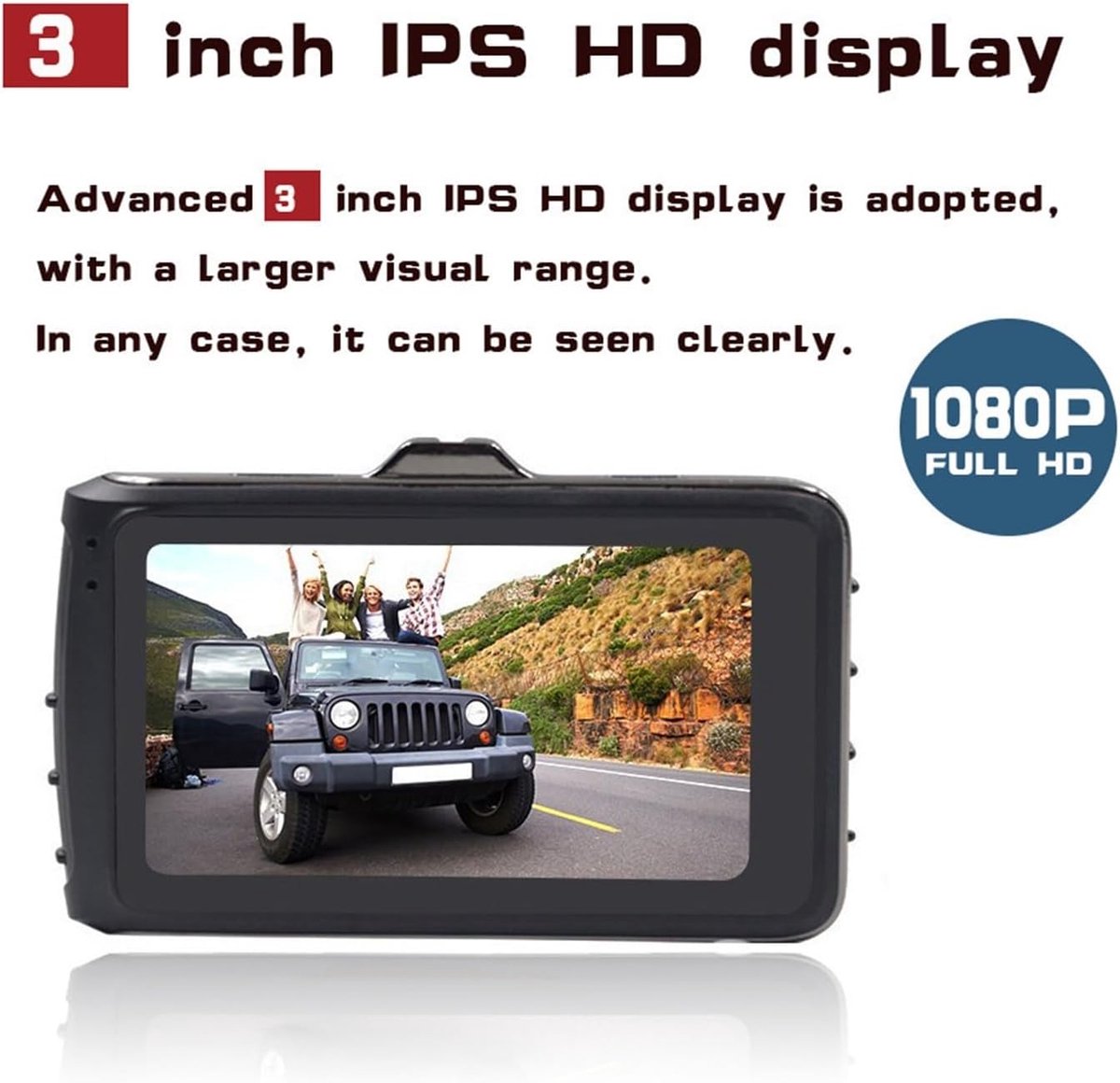 Dashcam Auto DVR WiFi Dashcam Full HD 1080P Dual Lens Achteruitrijcamera Parking Monitor Video Recorder Auto Registrator Camcorder Dash Cam GPS Dash Camera(zwart,32G) – foto 5