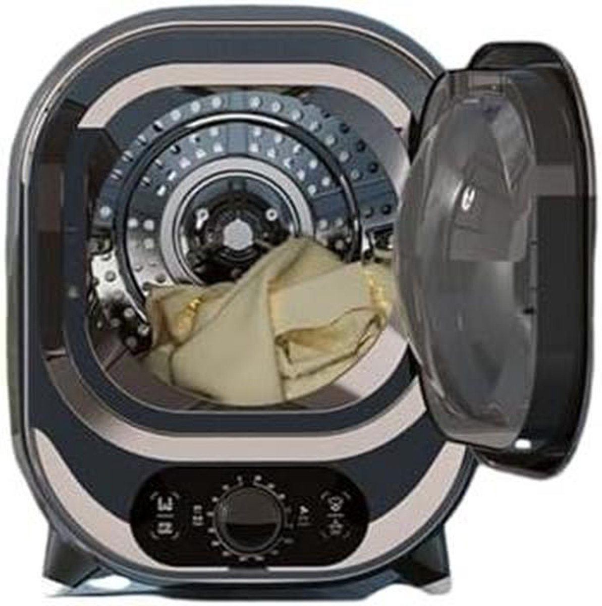 Mini Wasdroger Compacte Droger Kleding Drogen Stille Werking 35dB 18 Liter Capaciteit Wit